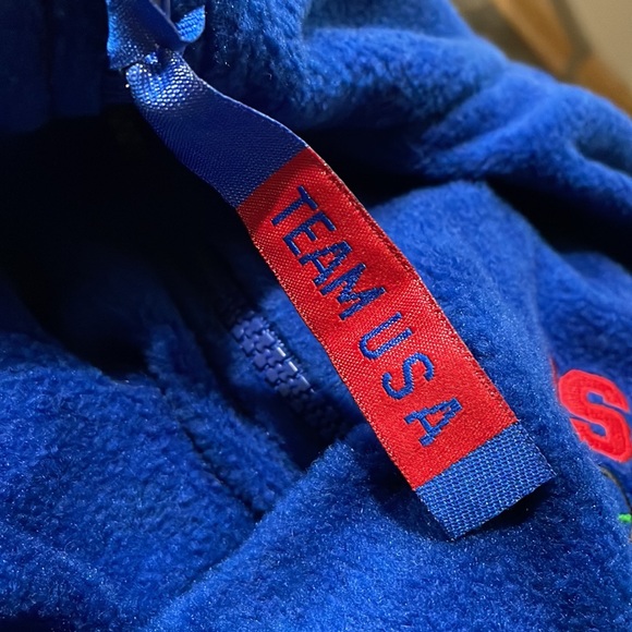 United States Olympic Committee blue fleece vest team USA size XL - Picture 10 of 10